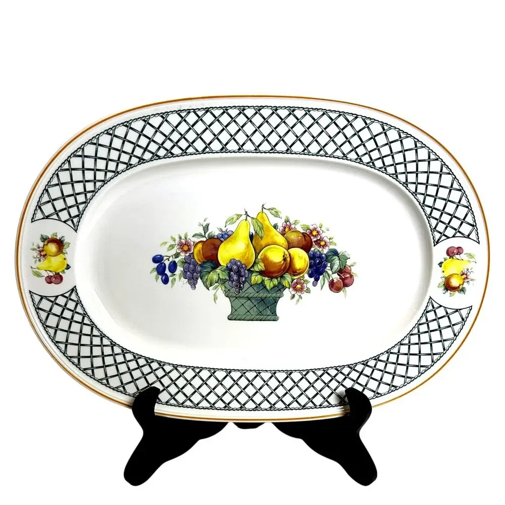 Villeroy & Boch 'Basket' anno 1785 Germany Vitro Porzellan Oval Serving Platter